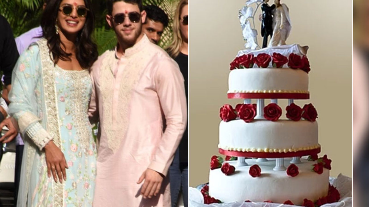 Photos: Nick Jonas arranges for lavish 5-tier birthday cake to celebrate  wifey Priyanka Chopra's special day