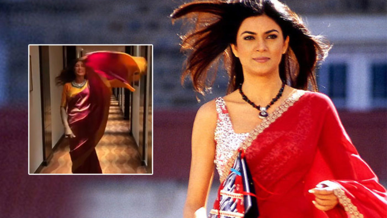 Sushmita Sen S Saree Video Reminds Of Chandni From Main Hoon Na